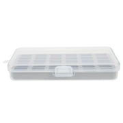 30 Grid Sewing Spool Organizer Box - Plastic Storage Container with Lid for Thread Spools, 85g
